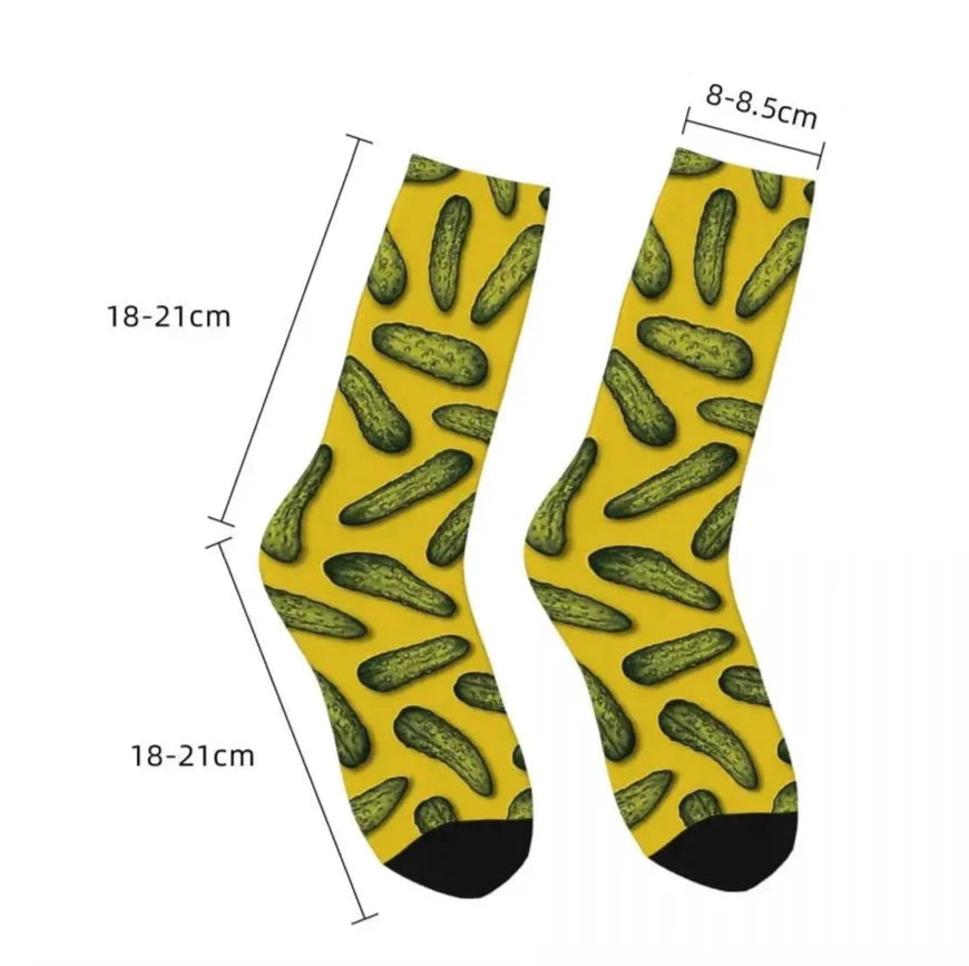 Chaussettes à Motif Cornichons